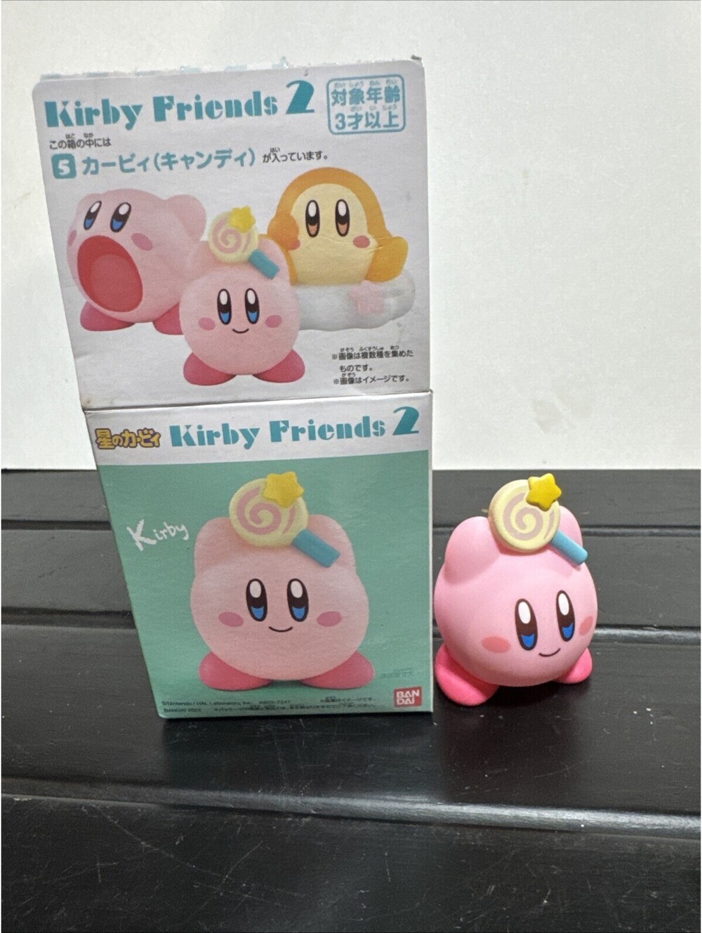 Kirby Friends Vol #2 2" Kirby Wand Vinyl Figure Nintendo Bandai Open Box